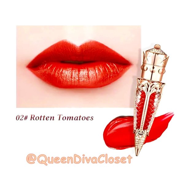 Queen's Scepter Red Vile Pendent Matte Velvet Liquid Lipstick 02 Rotten Tomatoes - Picture 1 of 3